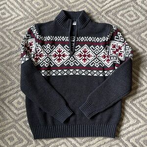 Izod Norwegian style cotton sweater, size M